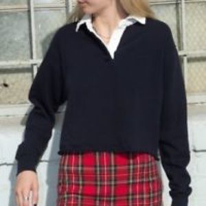 cropped collar top*offers*